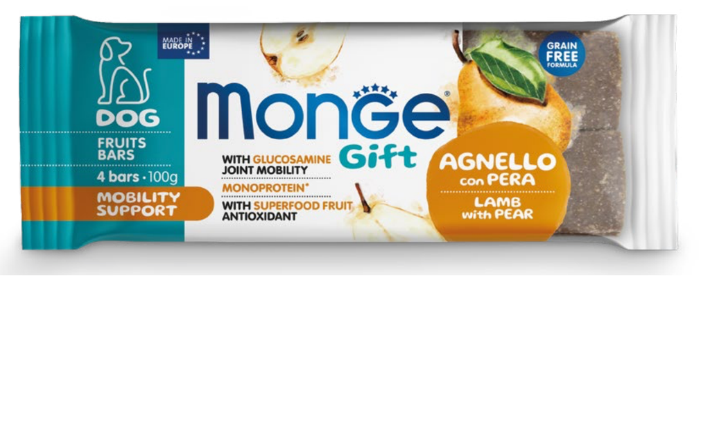Monge Gift Dental Bar Mobility Lamm & Päron 100 g