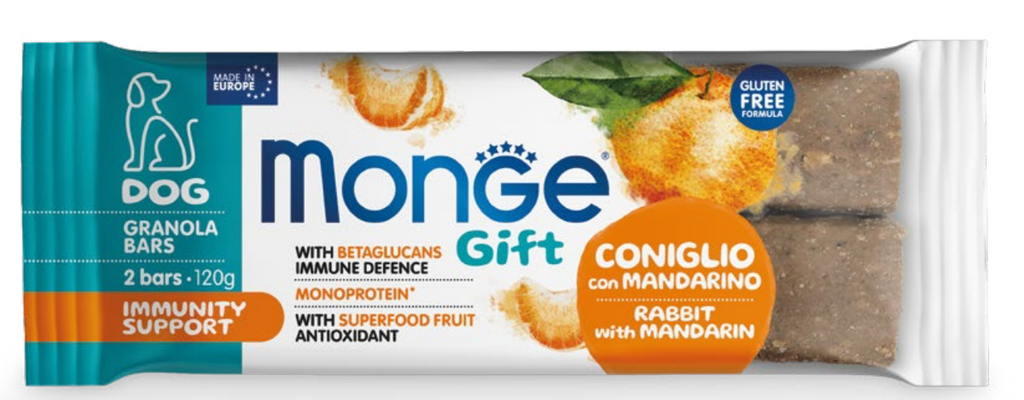 Monge Gift Dental Gbar Immun Jänes Mandariin 120g