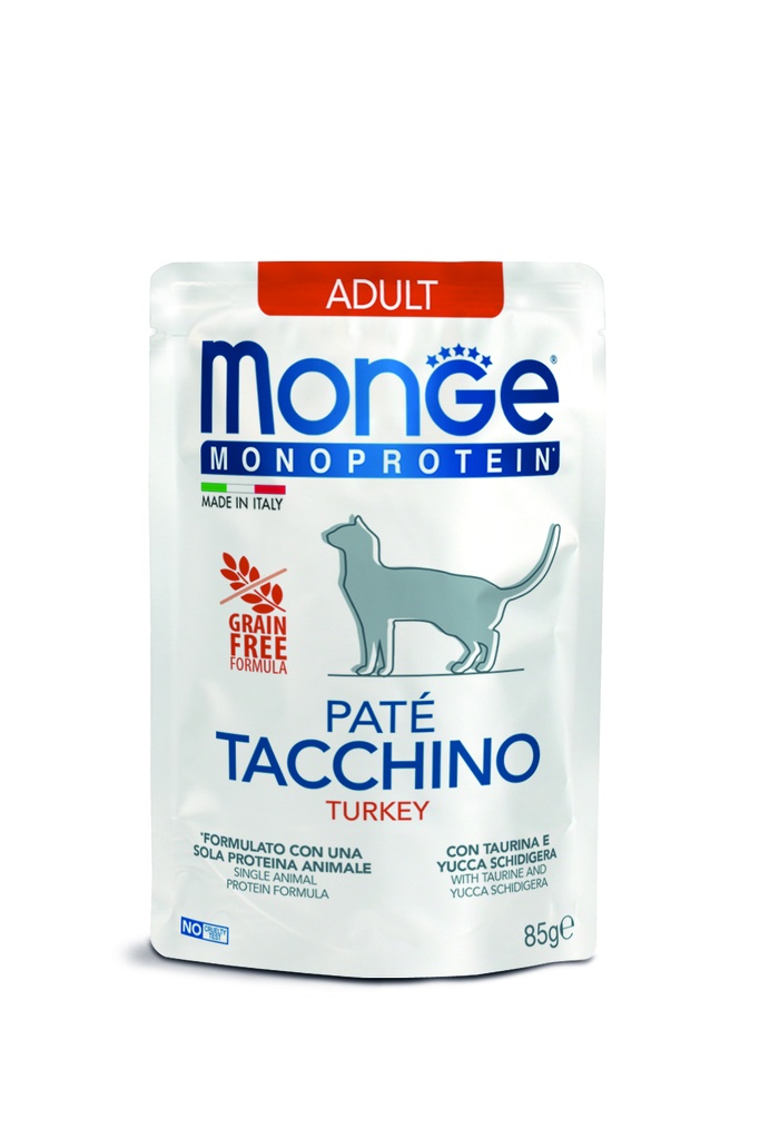 Monge cat adult Monoprotein turkey 85g pouch