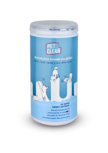 [120003] Pet Clean kuivšampoon rätik lemmikloomadele 50tk