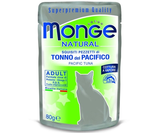[282501] Monge cat adult Natural Yellowfin Tuna Flakes 80g pouch
