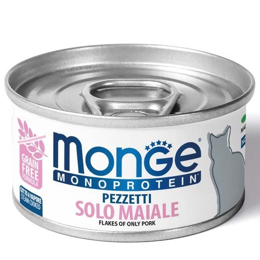 [283802] Monge cat adult Monoprotein Fläskkött 80g burk