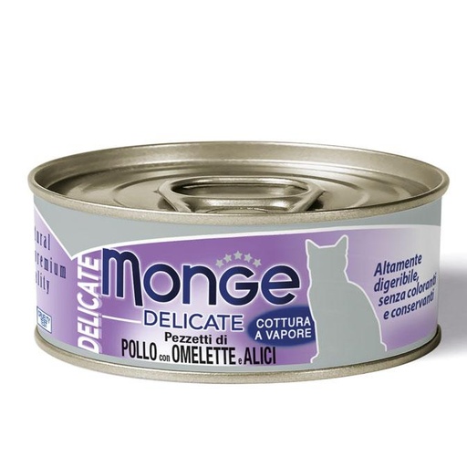 [287301] Monge cat adult Delicate Kana-Muna-Anšoovis 80g purk