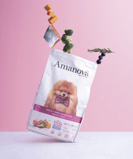 [248020] Amanova dog adult mini Sensitive lax & pumpa 800 g