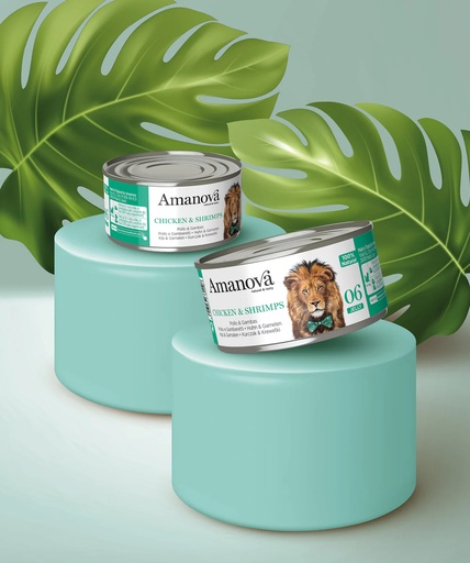 [288023] Amanova cat adult 06 chicken & shrimp in jelly 70 g jar