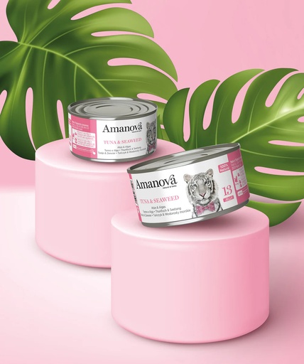[288030] Amanova cat adult 13 tuna & seaweed in jelly 70 g jar