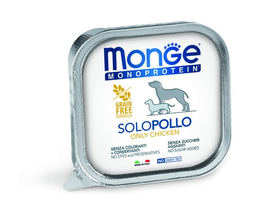 [282512] Monge dog adult Monoprotein kyckling 150 g form