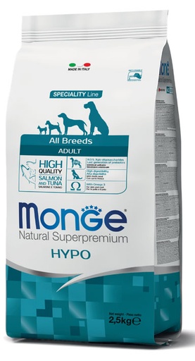 [244002] Monge dog adult Natural Superpremium hüpoallergeenne lõhe-tuuni 2,5kg