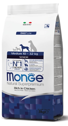 [244010] Monge dog senior Natural Superpremium chicken-rice 3kg