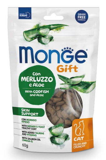 [242608] Monge Cat Gift Filled and Crunchy Skin turska-aloe 60 g