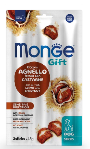[242625] Monge Dog Gift Sensitive Digestion lammas-kastanja 45 g