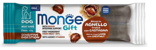 [242631] Monge Dog Gift Meat Bar Sensitive Digestion Lamm Kastanj 40g