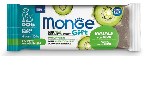 [242647] Monge Gift Dental Bar Puppy & Junior Pork / Kiwi 100g